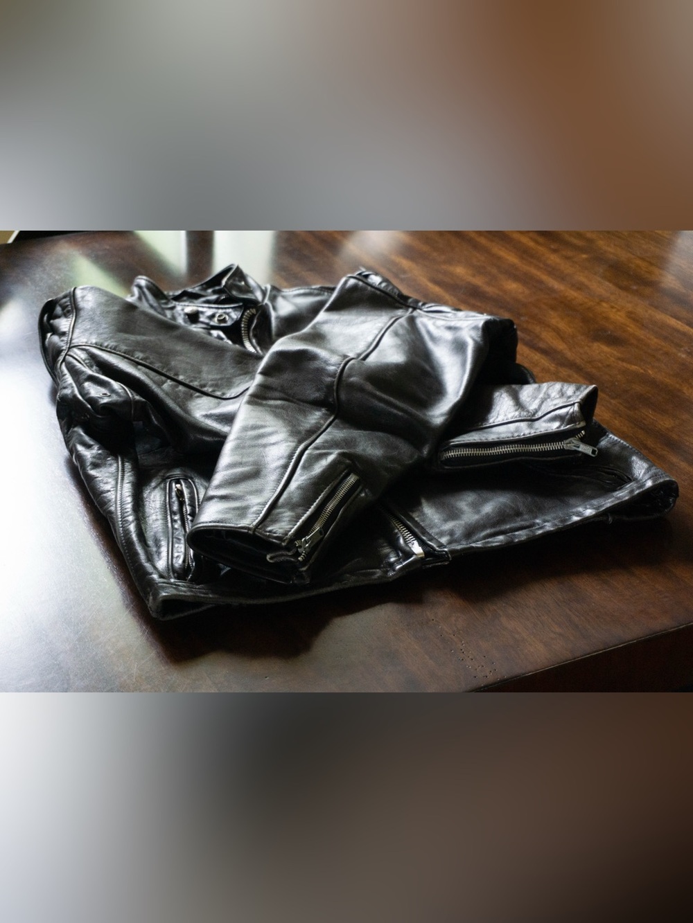 Vintage Schott NYC 141 Classic Café Racer Leather Jacket